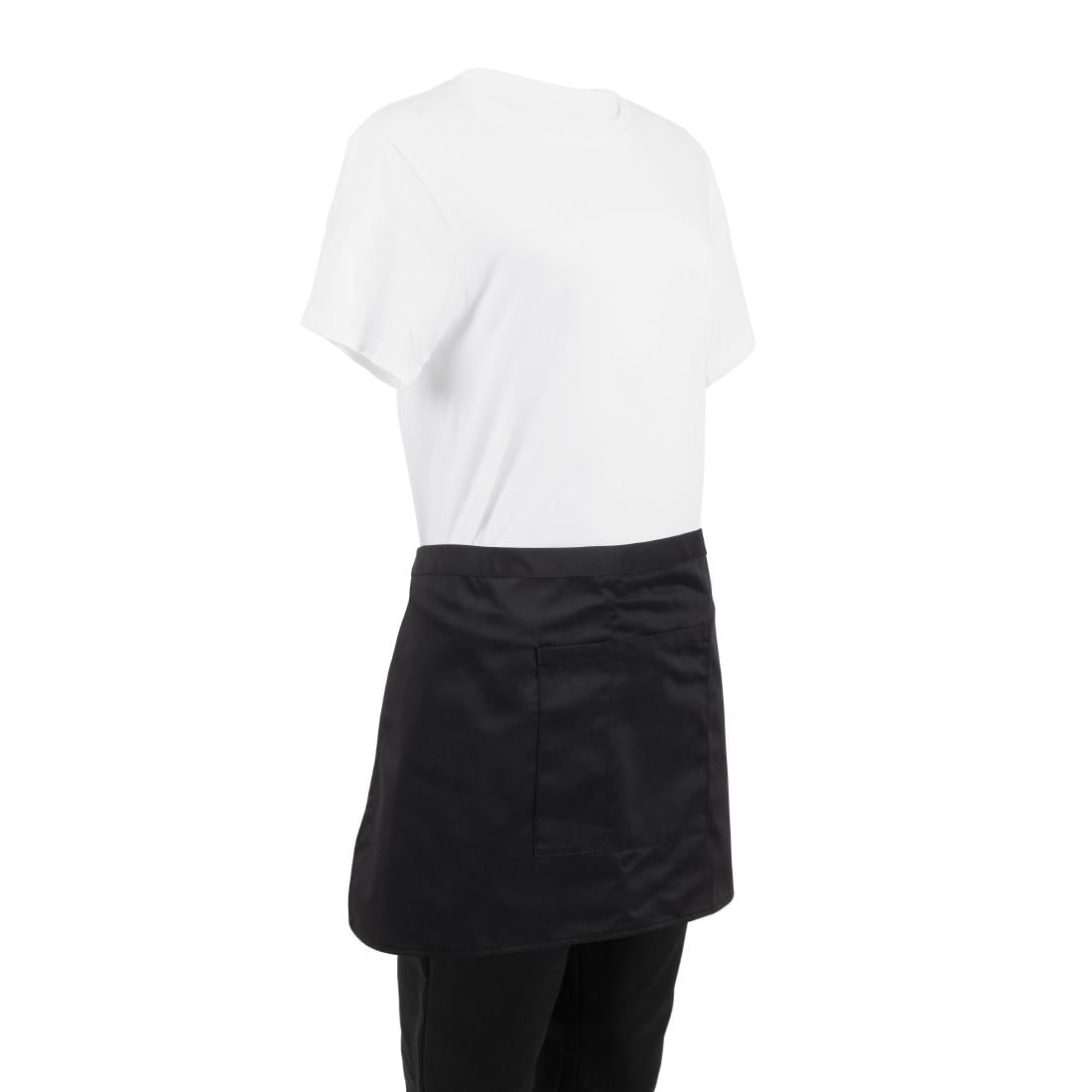 Tablier serveur court Whites noir — B131