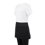 Tablier serveur court Whites noir — B131
