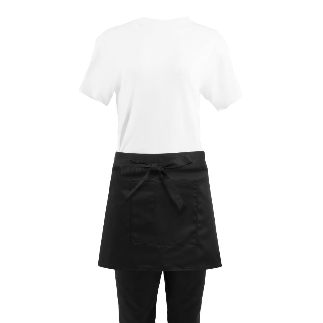 Tablier serveur court Whites noir — B131
