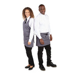 Tablier serveur court Whites gris anthracite — B157