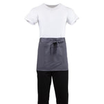 Tablier serveur court Whites gris anthracite — B157