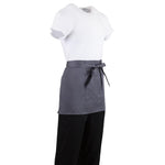 Tablier serveur court Whites gris anthracite — B157