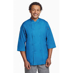 Veste de cuisine mixte Chef Works bleue L — B178-L