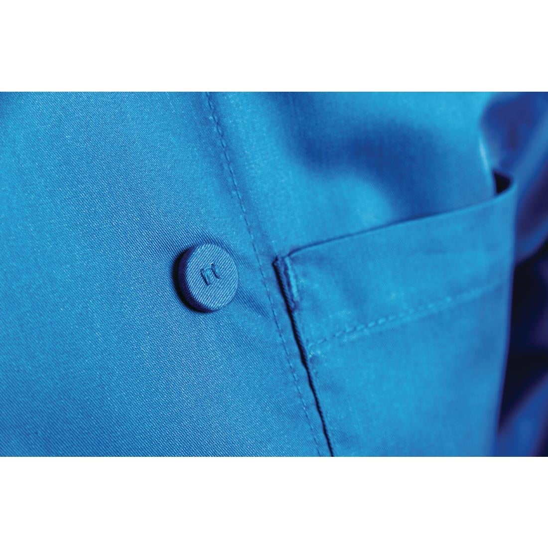 Veste de cuisine mixte Chef Works bleue M — B178-M