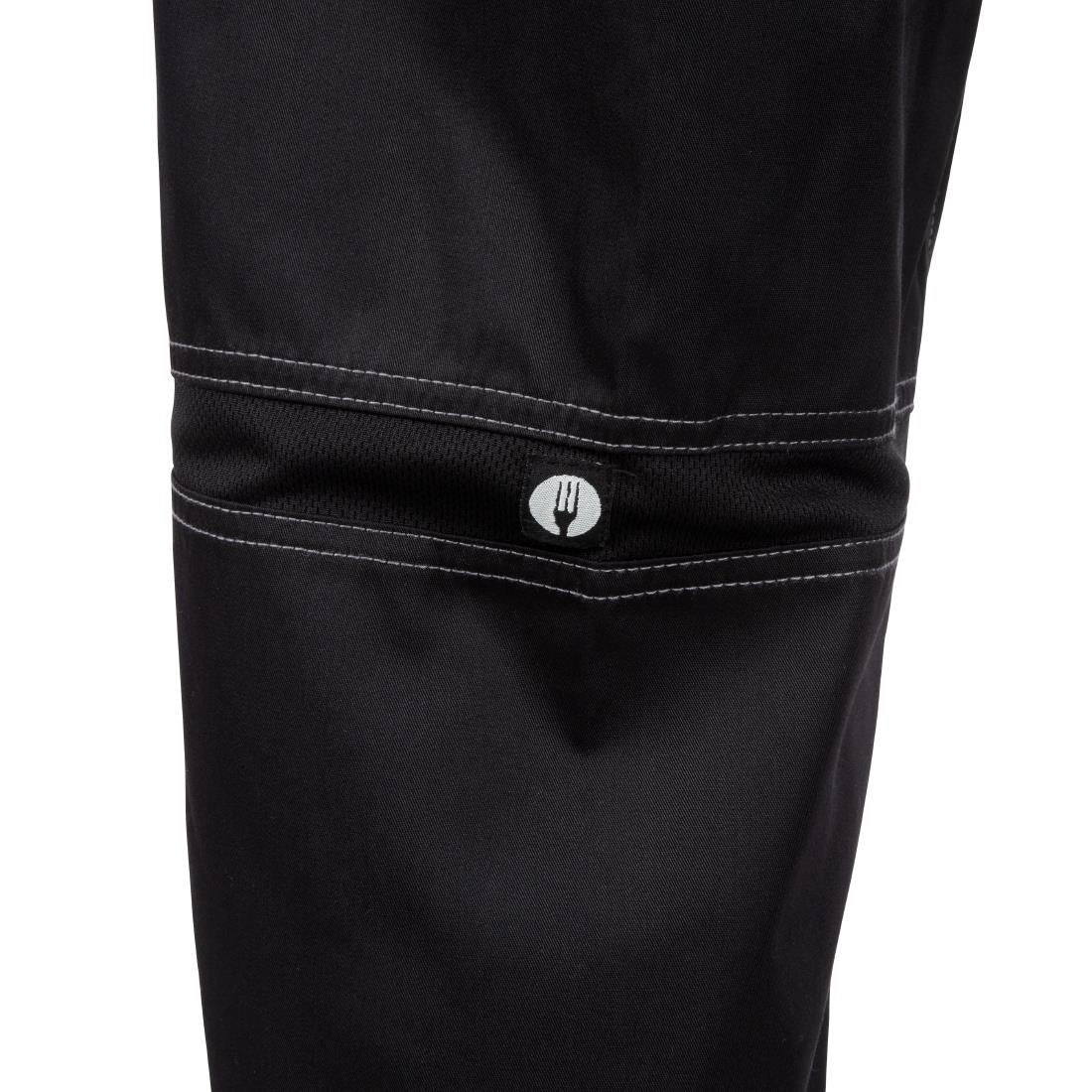 Pantalon de cuisine mixte Baggy Chef Works noir L — B187-L