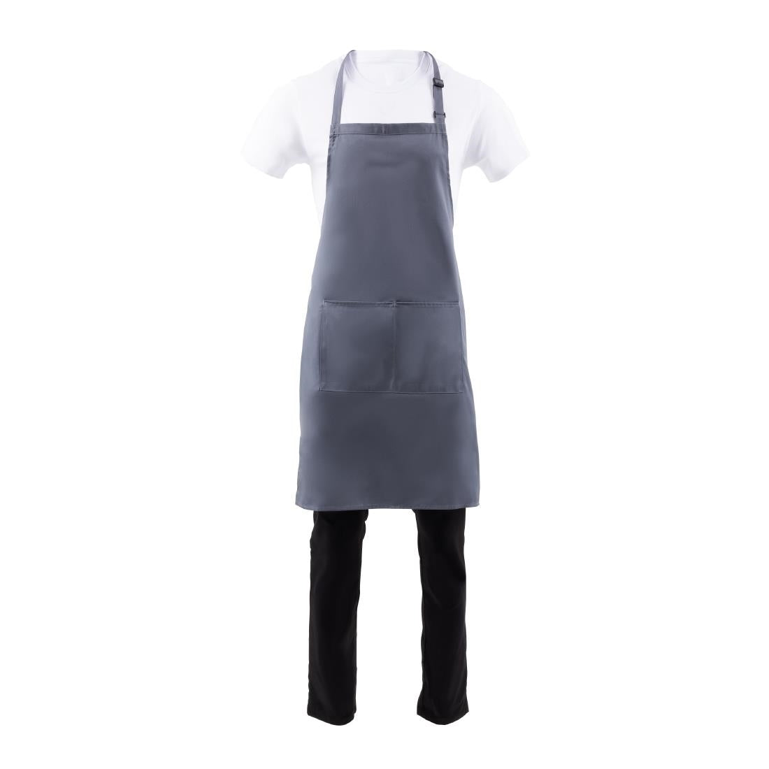 Tablier bavette Chef Works gris — B192