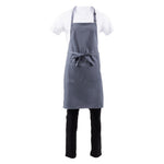 Tablier bavette Chef Works gris — B192