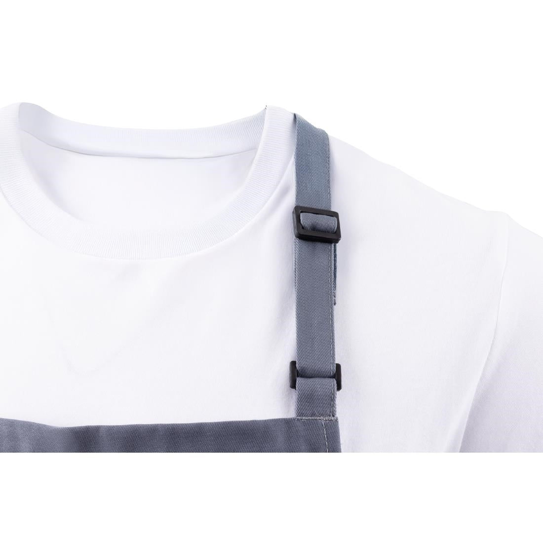 Tablier bavette Chef Works gris — B192