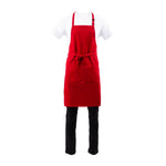 Tablier bavette Chef Works rouge — B196
