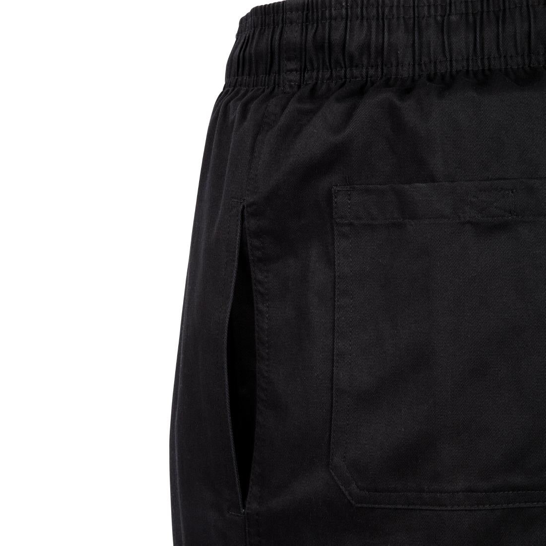Pantalon de cuisine mixte Chef Works Slim Fit Cargo noir L — B222-L