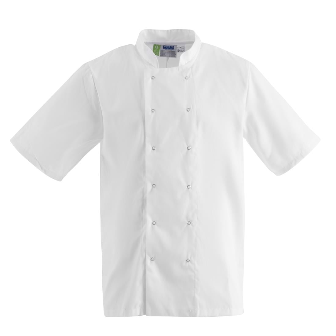 Veste de cuisine Whites Boston manches courtes blanche M — B250-M