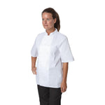 Veste de cuisine Whites Boston manches courtes blanche S — B250-S