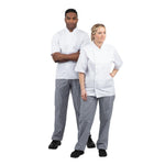 Pantalon de cuisine mixte Whites Vegas petits carreaux bleu et blanc XS — B311-XS