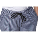 Pantalon de cuisine mixte Whites Vegas petits carreaux bleu et blanc L — B311-L