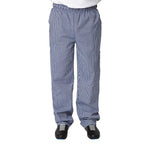 Pantalon de cuisine mixte Whites Vegas petits carreaux bleu et blanc XXL — B311-XXL