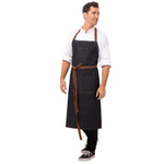 Tablier bavette Chef Works Urban Memphis bleu — B341