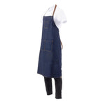 Tablier bavette Chef Works Urban Memphis bleu — B341