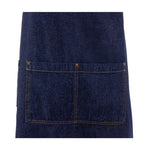 Tablier bavette Chef Works Urban Memphis bleu — B341
