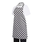 Tablier bavette enfant Whites carreaux noirs et blancs — B357