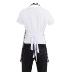 Tablier bavette enfant Whites carreaux noirs et blancs — B357