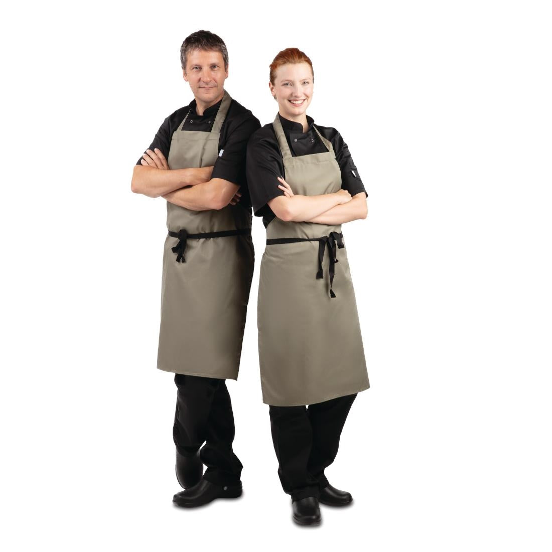 Tablier bavette Whites  olive — B427