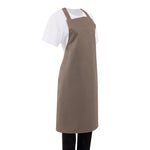 Tablier bavette Whites marron clair — B429
