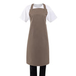 Tablier bavette Whites marron clair — B429