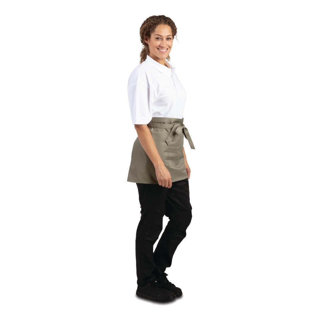 Tablier court Whites Bistro vert olive — B431