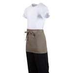 Tablier serveur court Whites marron clair — B432