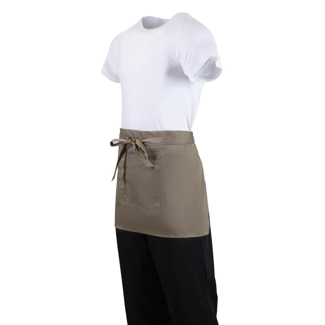 Tablier serveur court Whites marron clair — B432