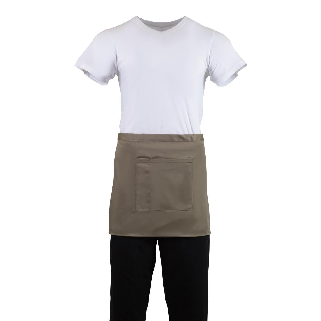 Tablier serveur court Whites marron clair — B432
