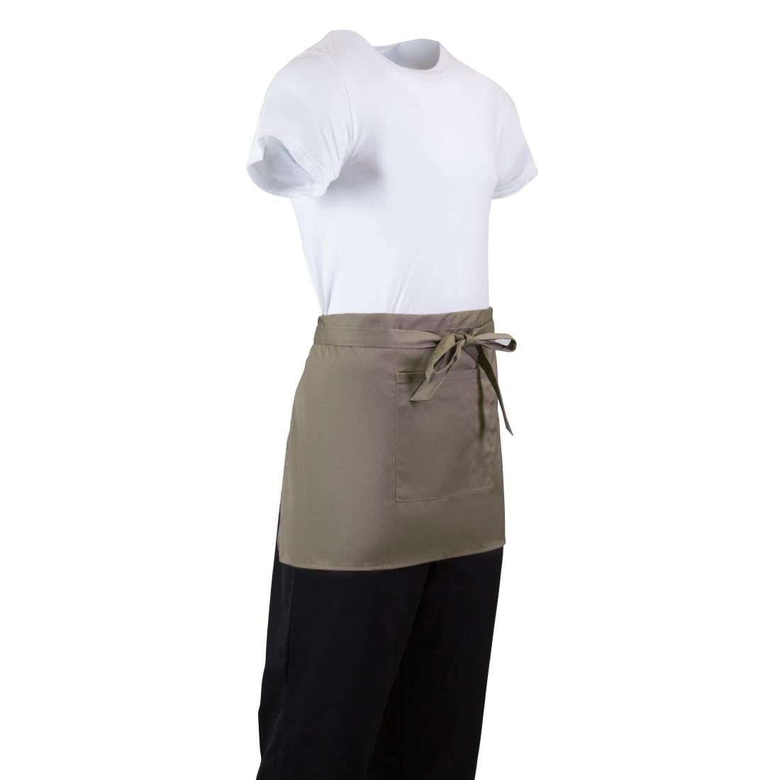 Tablier serveur court Whites marron clair — B432