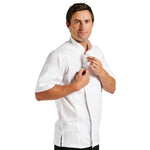 Veste de cuisine mixte Cool Vent Chef Works Urban Springfield blanche S — B471-S