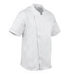 Veste de cuisine mixte Cool Vent Chef Works Urban Springfield blanche M — B471-M