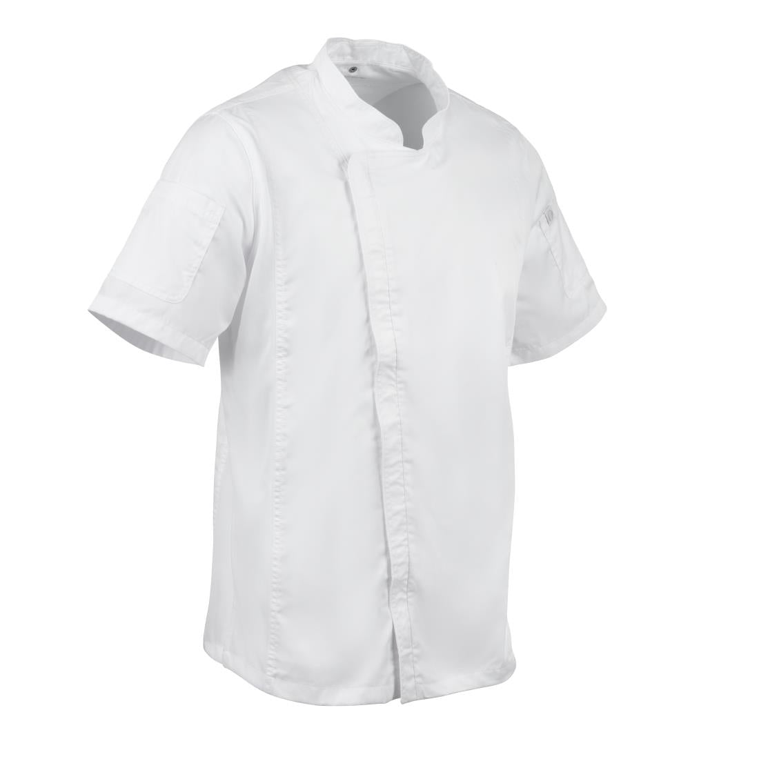 Veste de cuisine mixte Cool Vent Chef Works Urban Springfield blanche M — B471-M