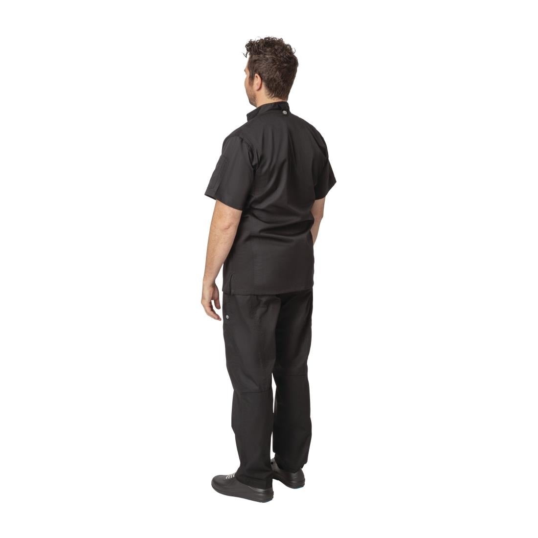 Veste de cuisine mixte Cool Vent Chef Works Urban Springfield noire S — B472-S