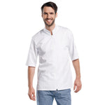 Veste de cuisine mixte Chaud Devant Monza manches courtes blanche S — B502-S