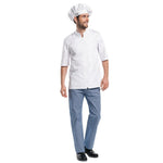 Veste de cuisine mixte Chaud Devant Monza manches courtes blanche XS — B502-XS