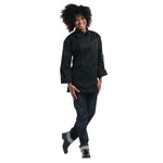Pantalon de cuisine femme denim stretch Chaud Devant Skinny bleu L — B518-L