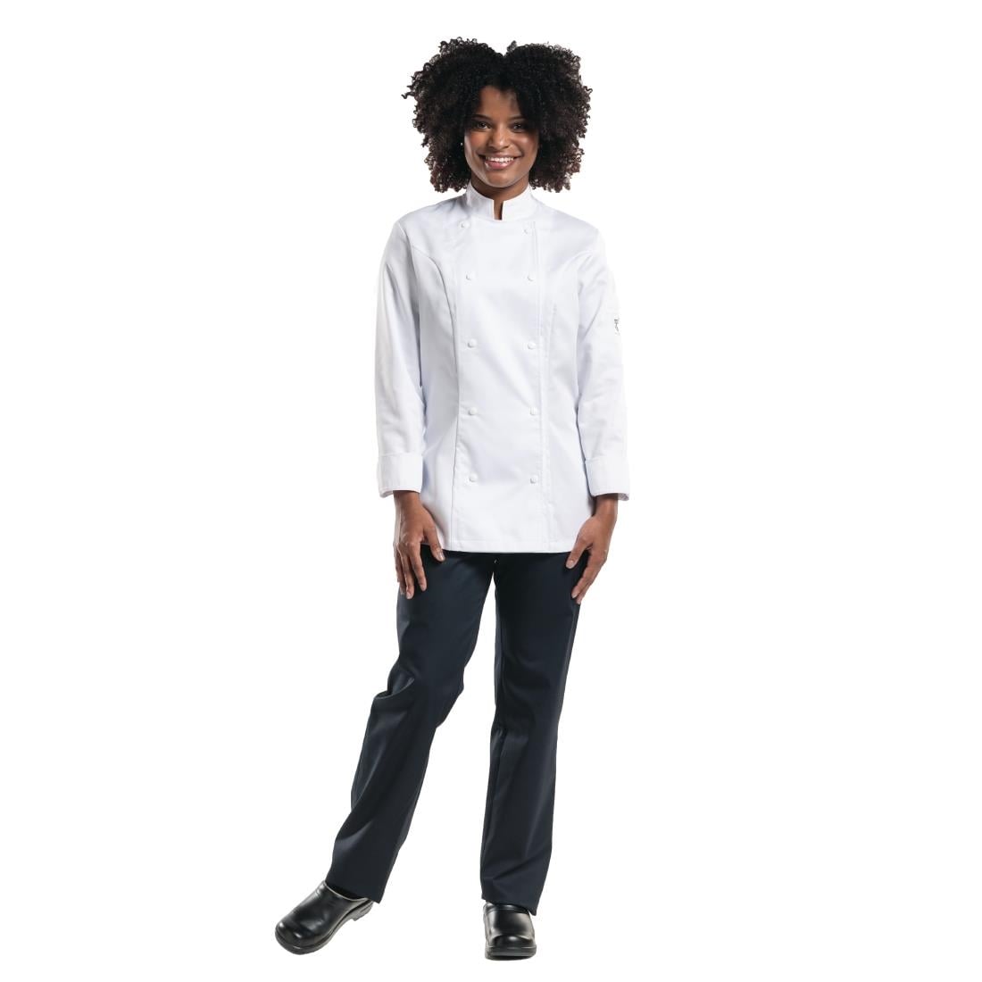 Pantalon de cuisine stretch femme Chaud Devant Skinny noir S — B519-S