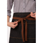 Tablier serveur court Chef Works Memphis noir — B587
