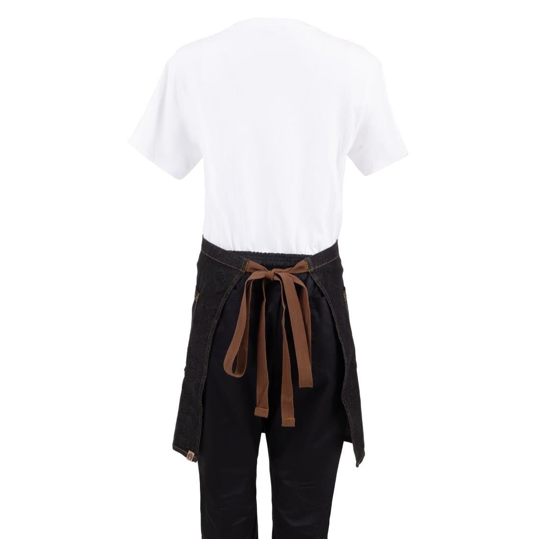 Tablier serveur court Chef Works Memphis noir — B587