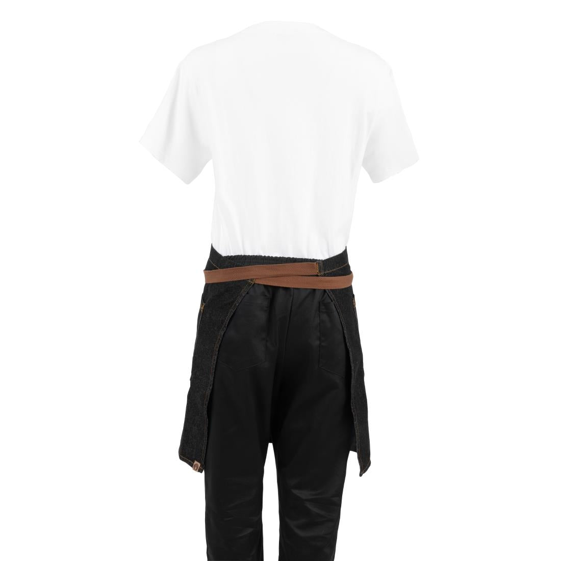 Tablier serveur court Chef Works Memphis noir — B587