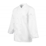 Veste de cuisine mixte blanche à manches longues Chef Works Calgary Cool Vents M — B649-M