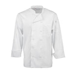 Veste de cuisine mixte blanche à manches longues Chef Works Calgary Cool Vent L — B649-L