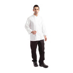 Veste de cuisine mixte blanche à manches longues Chef Works Calgary Cool Vent L — B649-L