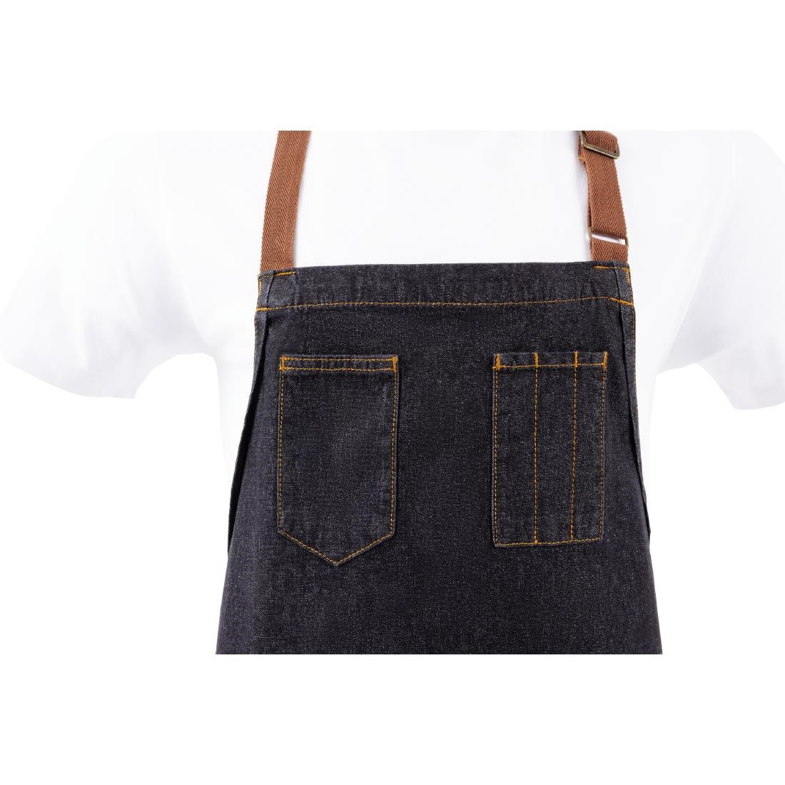 Tablier bavette Memphis Chef Works indigo — B721