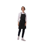 Tablier bavette avec deux poches plaquées Chef Works noir — B780