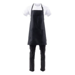 Tablier bavette avec deux poches plaquées Chef Works noir — B780