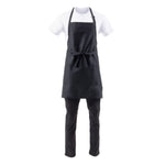 Tablier bavette avec deux poches plaquées Chef Works noir — B780